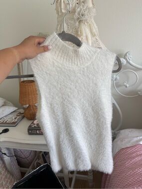 Altard State Turtleneck White Sweater Tank